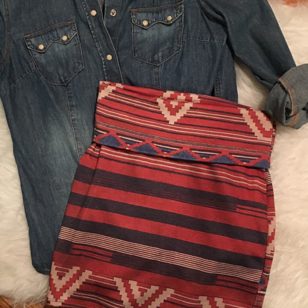 [nollie] geometric skirt